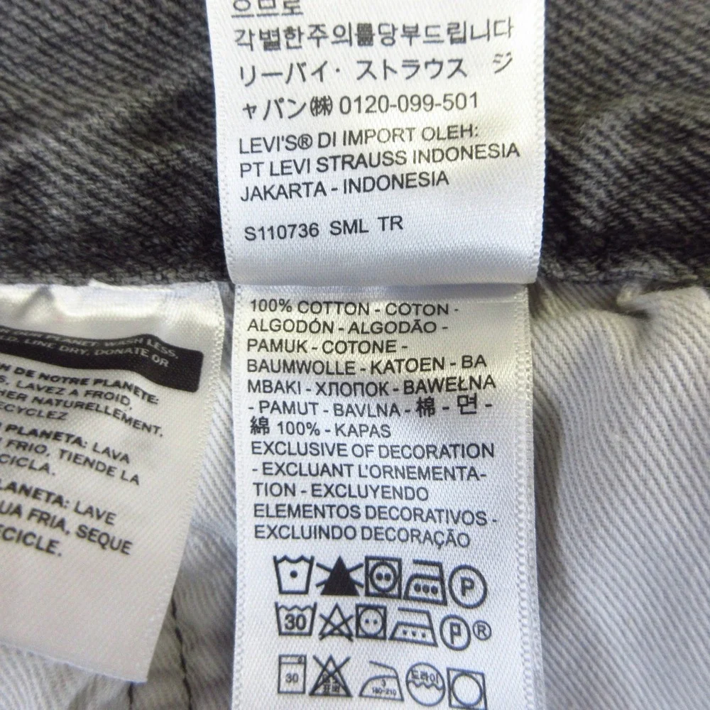 Levis Premium 501 Jeans Mens 34x32 (34x31) Gray Button Fly 100% Cotton EUC
